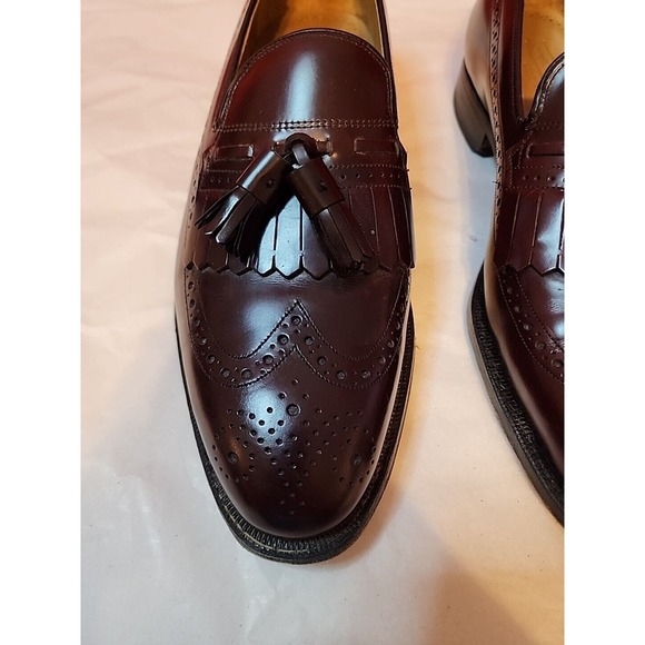 Johnston & Murphy Limited Men\'s Size 9.5 D/B 10462 Burgundy Loafers Tassels Kilt main image 15